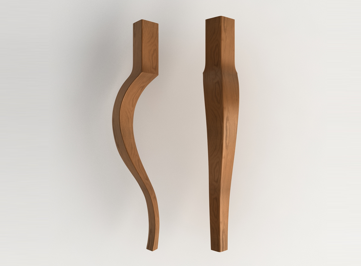 декоративные ножки для мебели из дерева
