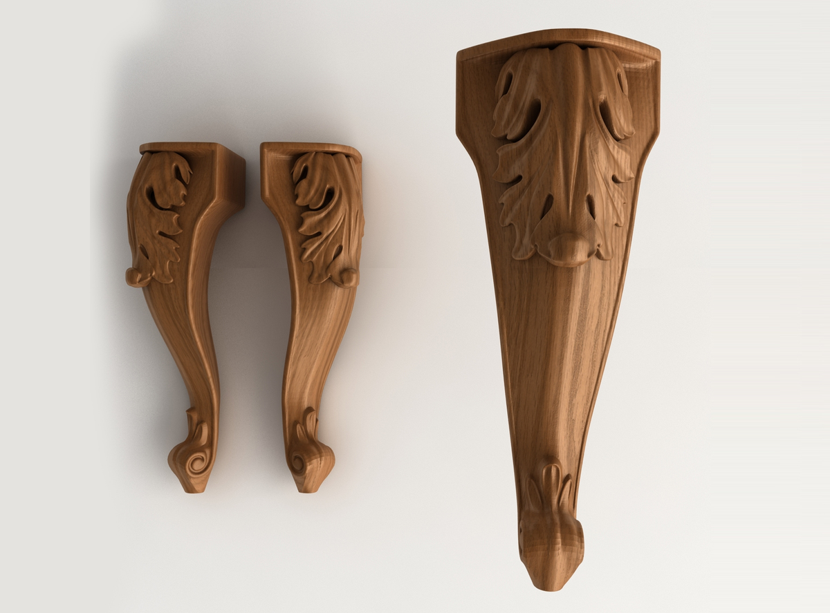 декоративные ножки для стола из дерева