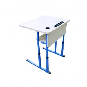 Anti-scoliosis one-seater pupil's desk with ergonomic tabletop No.4-6